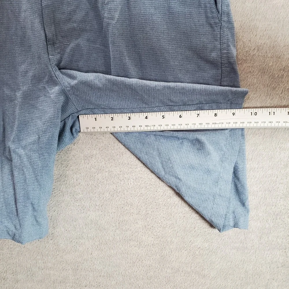O'Neill Men Shorts 32 Blue Chino Pockets High Rise‎ Polyester Logo 9 in Inseam
